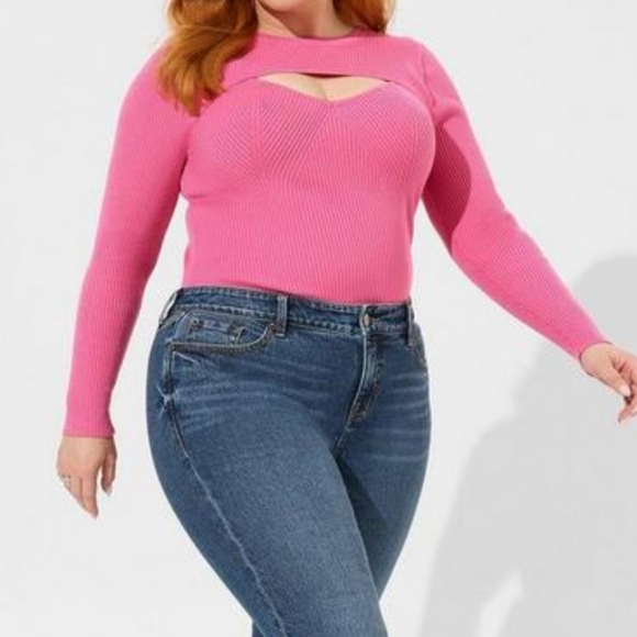 TORRID Ribbed Cut Out Sweater - Picture 5 of 5